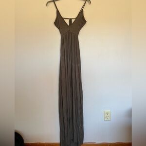 Mustard Seed Dark Olive Green Maxi Dress